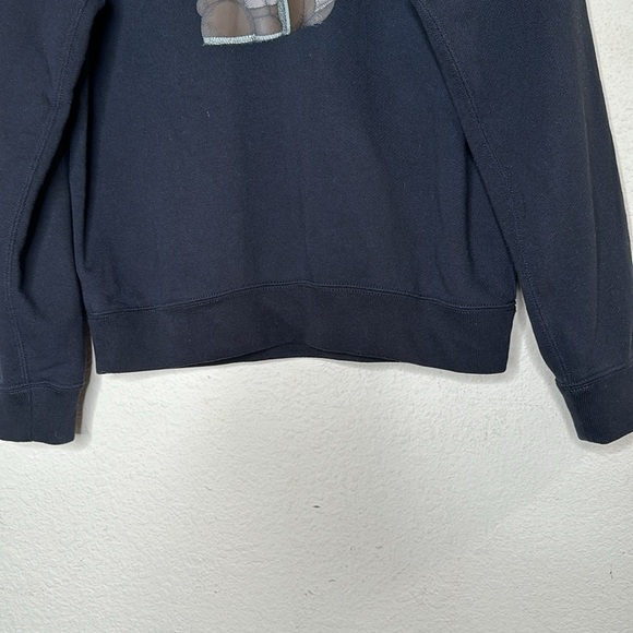 NEW UNIQLO x KAWS Crewneck Sweatshirt Black Size Small Black Oversized - Picture 14 of 14